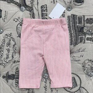 Pippa & Julie Pink Gingham Girls Leggings